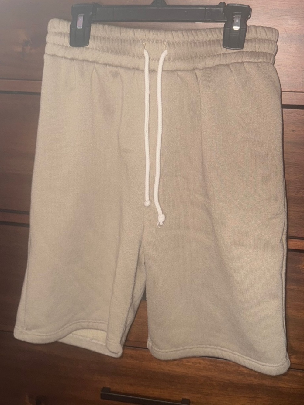 Boutique | Tan Fleece Bermuda Shorts